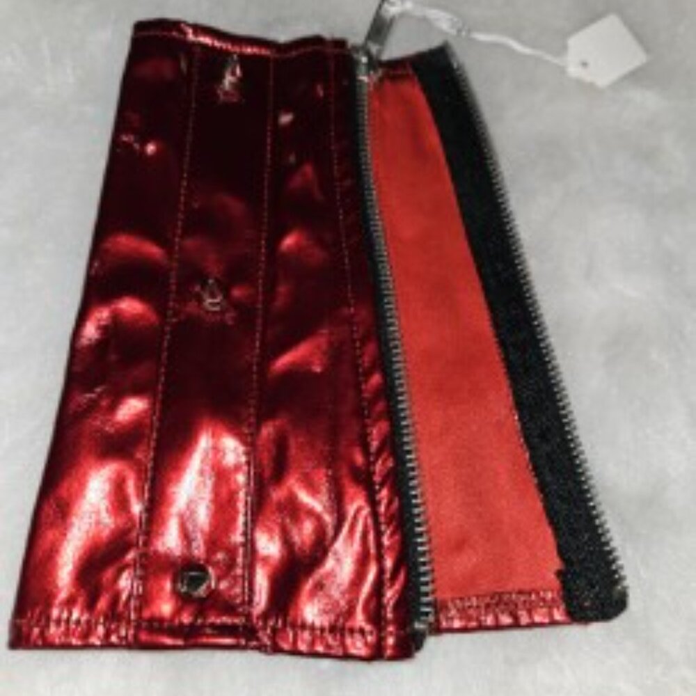 NWT LIP SERVICE RED PVC GAUNTLET/ARMBAND SPIKED ARM BRACELET